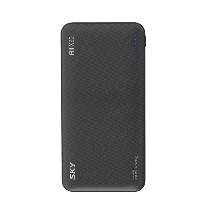 스카이 필 X20 QC3.0 PD 고속충전 대용량 보조배터리 20000mAh, SKY-X20PD, 블랙 대표 이미지 - 대용량 보조배터리 추천