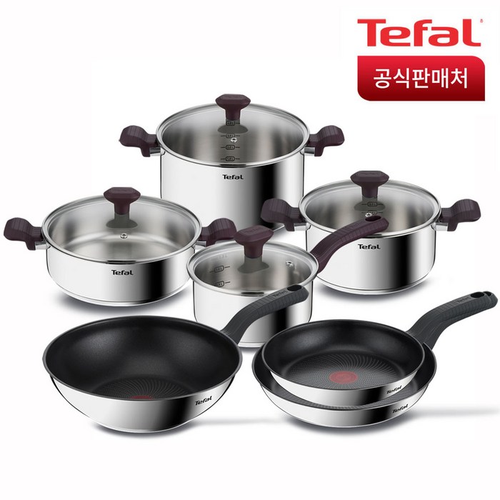 테팔 인덕션 쿡 후라이팬 냄비 세트, 16-7종(24+30+w28+냄비4종) 대표 이미지 - 테팔 후라이팬 추천