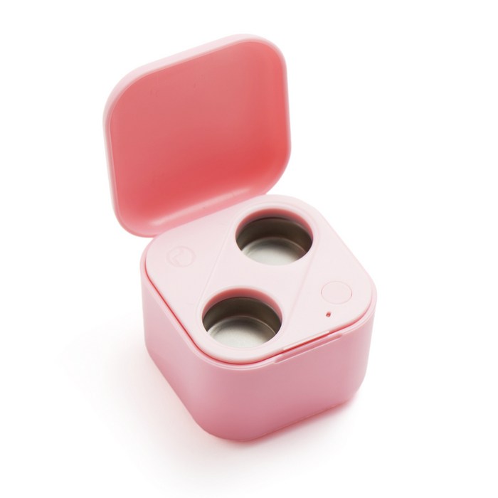가정용 개인 콘택트렌즈 세척기 초음파 세척기, 분홍