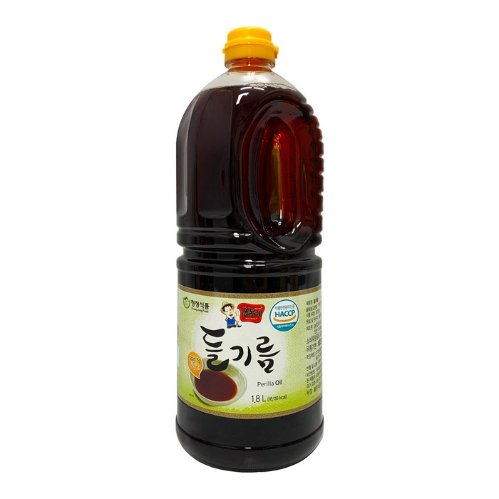 청정식품 HACCP 고소한 들기름 1.8L, 1개 대표 이미지 - 제일 맛있는 고추기름 추천