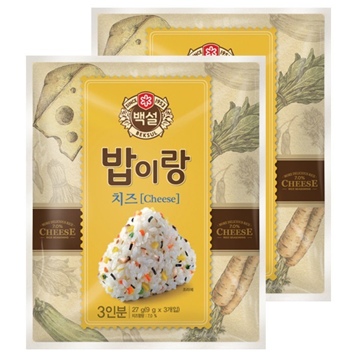 백설 밥이랑 치즈, 27g, 2개 대표 이미지 - 치즈밥 추천