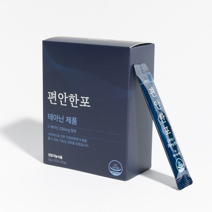 슥잠 편안한포 스트레스 긴장 완화 영양제 L테아닌 250mg, 60g, 1개 대표 이미지 - L테아닌 추천