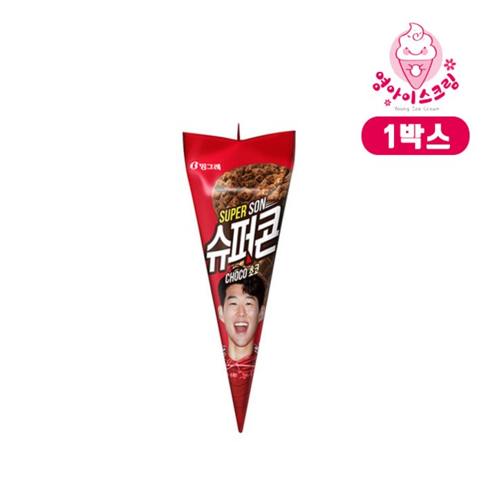 영아이스크림 빙그레 슈퍼콘 초코 24개 1박스 아이스크림, 150ml