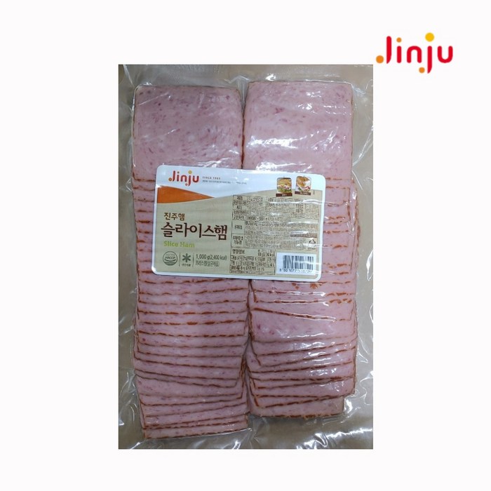 슬라이스햄 1kg/진주햄/샌드위치용/토스트용, 1kg, 1개 대표 이미지 - 샌드위치 햄 맛있는거 추천