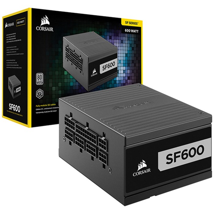 커세어 SF600 80PLUS PLATINUM 파워 (SFX 600W), 1개, 선택하세요 대표 이미지 - 커세어 파워 추천