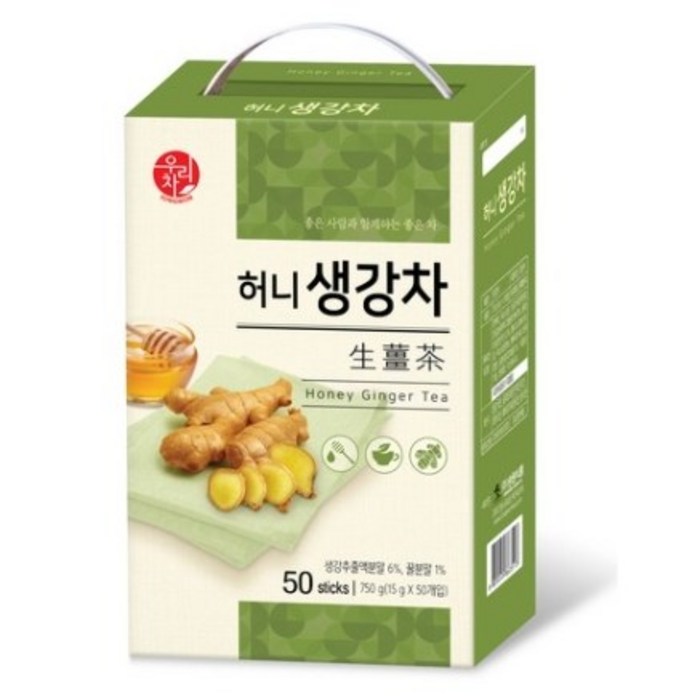 송원 허니생강차 50T, 15g, 50개 대표 이미지 - 히비스커스 추천