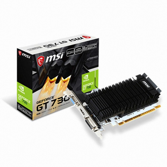 MSI 지포스 GT730 D3 2GB LP 무소음 그래픽카드 N730KHL 대표 이미지 - 게이밍 그래픽카드 추천