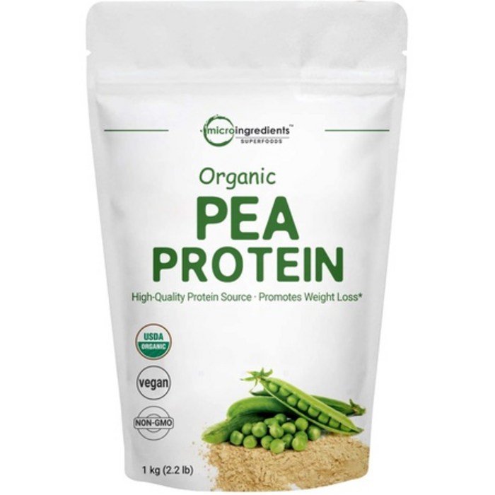 Micro Ingredients Organic Pea Protein Powder 1KG (2.2 Pounds) Organic Protein from Plants Easy t, 상세 설명 참조0, 상세 설명 참조0 대표 이미지 - 이지프로틴 추천