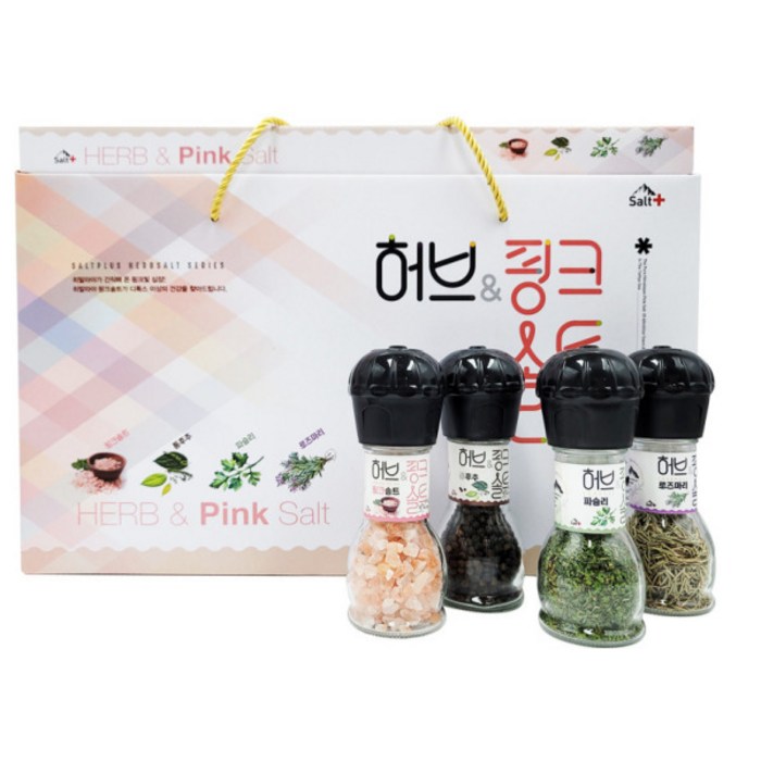 히말라야 핑크솔트 앤 허브 4종 선물세트, 1세트 대표 이미지 - 허브솔트 추천
