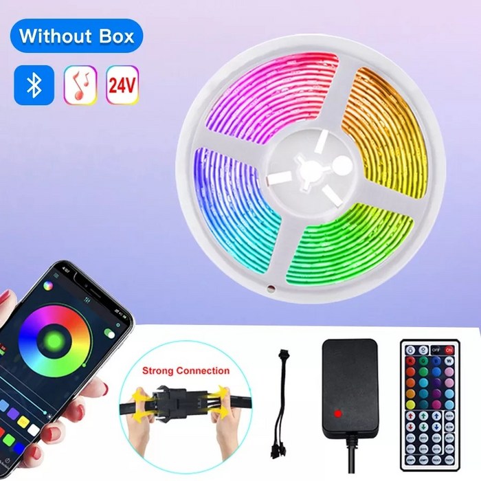 틱톡 유튜브 10M-50M Led 스트립 빛 블루투스 Led 간접조명, 유럽 플러그, 25M Set 대표 이미지 - 틱톡 조명 추천