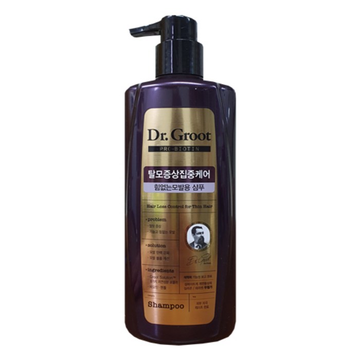 닥터그루트 샴푸(힘없는 모발용) 500ml, 1개 대표 이미지 - 닥터그루트 샴푸 추천