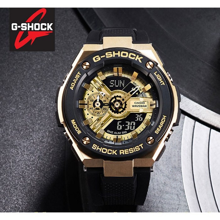 [AK PLAZA] G-SHOCK 익숙한 FACE 디자인 G-STEEL GST-400G-1A9DR 대표 이미지 - 지샥 시계 추천