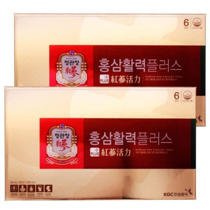 정관장 홍삼활력 플러스 2박스, 30포 대표 이미지 - 고려홍삼 추천
