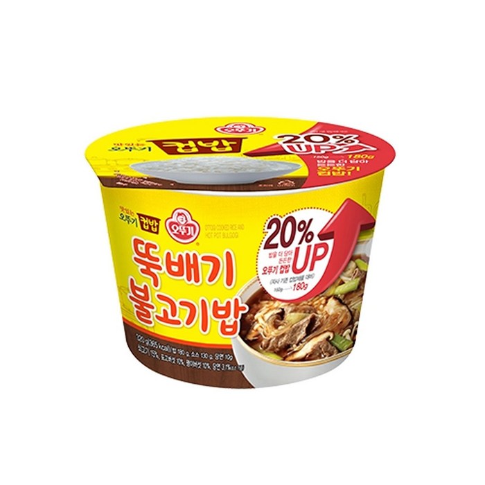 맛있는 오뚜기 New 오뚜기컵밥 뚝배기불고기밥 320gx6개, 1개 대표 이미지 - 뚝배기불고기 추천