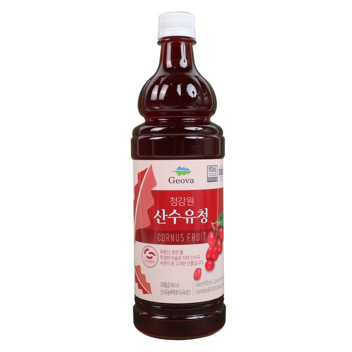 청강원 산수유청 산수유농축액80% + 유산균첨가, 1병, 900ml 대표 이미지 - 산수유 추천