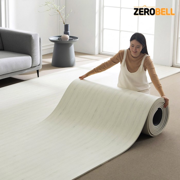 제로벨 18T PVC 층간소음방지 롤 매트 폭 70cm x 1m 유아 어린이 놀이방매트, 오크오드
