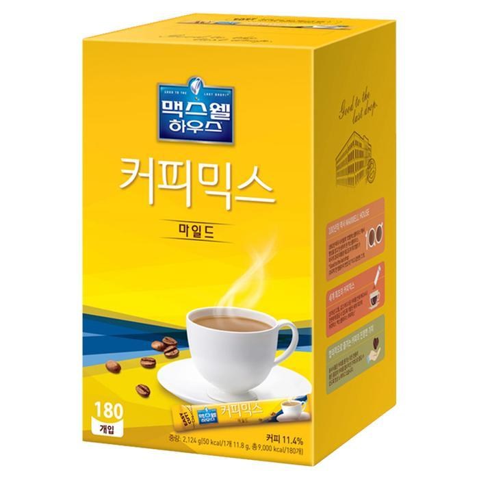 [동서식품] 맥스웰하우스 마일드 커피믹스 180T x 3개, 없음, 동서-맥스웰마일드믹스180T x3 대표 이미지 - 믹스커피 추천