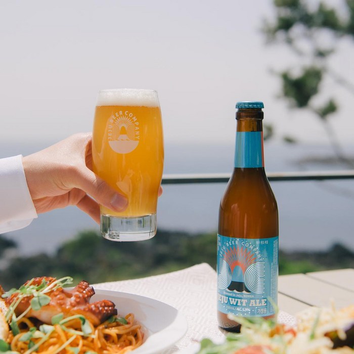 [코스터서비스] 제주맥주 전용잔 맥주잔 수제 대표 이미지 - 생맥주잔 추천