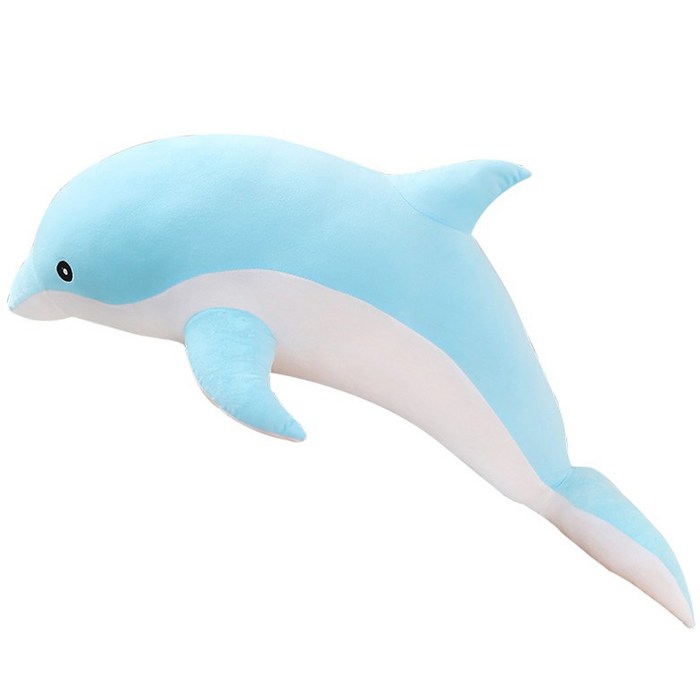 동물 인형 돌고래 대형 쿠션 바디필로우 2color 30-160cm, 푸른 돌고래 + 30cmcm
