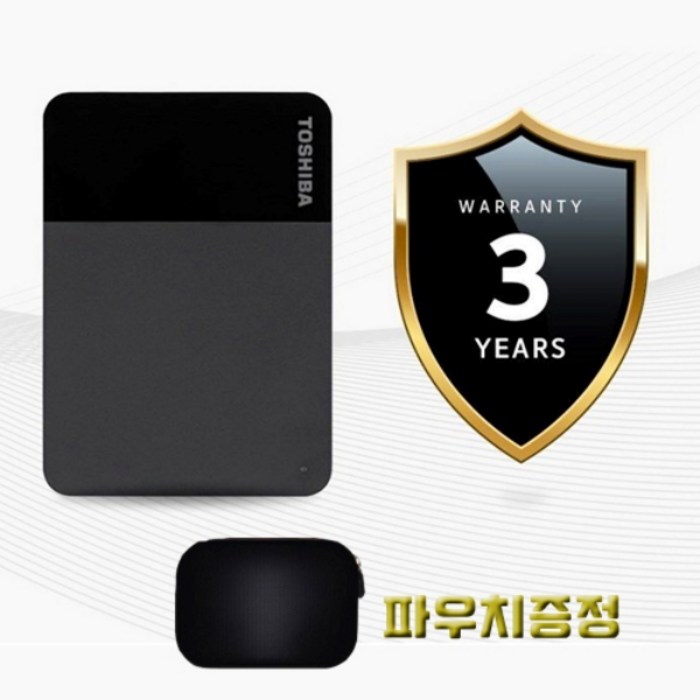 도시바 외장하드 칸비오 레디 USB3.2 1TB 2TB 4TB + 파우치 증정 대표 이미지 - 외장하드 4테라 추천