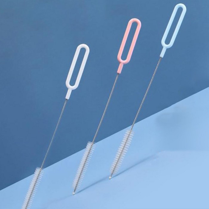 노암 빨대 세척솔 스트로우브러쉬, 3개입 (화이트/핑크/블루) 대표 이미지 - 스트로우 추천