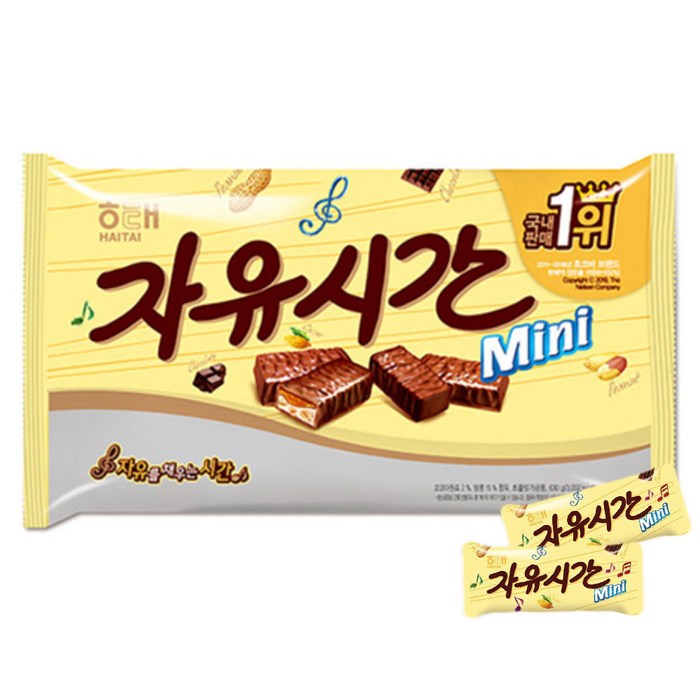 해태제과 자유시간 미니, 630g, 2개 대표 이미지 - 초코땅콩 추천