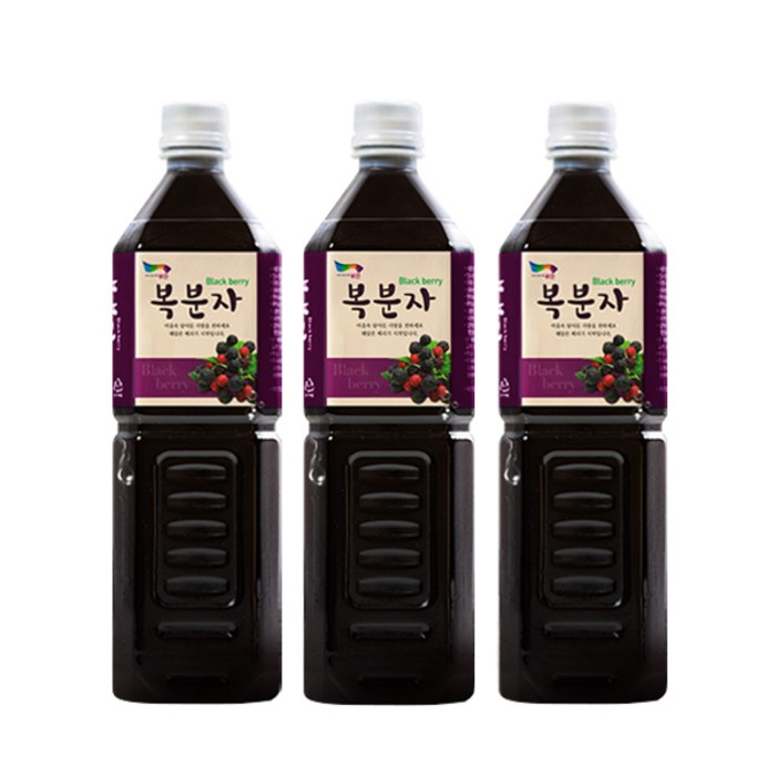 해담은베리 맛있는 복분자 원액, 1000ml, 3개 대표 이미지 - 청포도에이드 추천