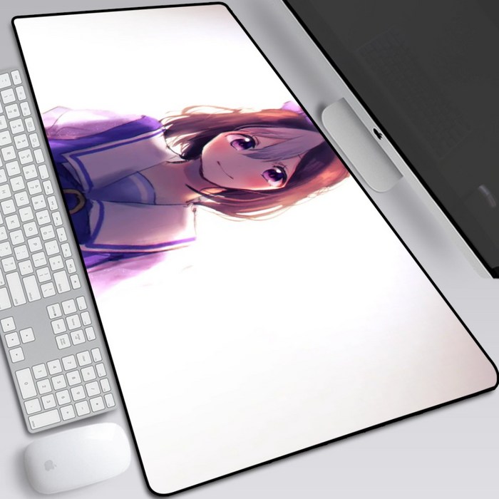 우마무스메 대형 마우스 장패드 긴 빅사이즈 키보드 책상 데스크 패드, 300x800mm + 2mm개, CL 대표 이미지 - 우마무스메 장패드 추천