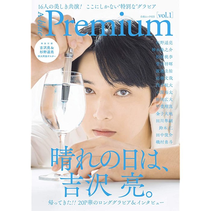 요시자와 료 표지권두 그라비아 A-blue Premium vol.1 대표 이미지 - 그라비아 추천