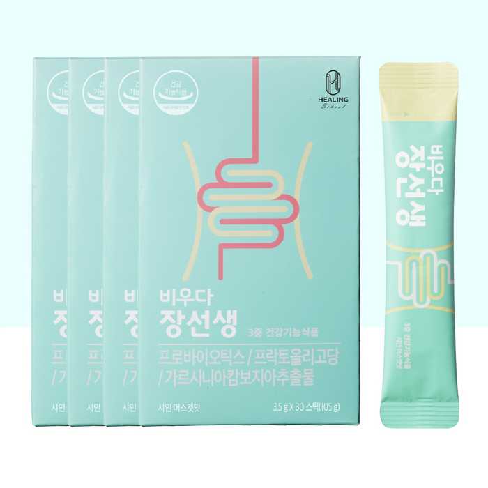 위드온 비우다 장선생 유산균 + 유산균먹이 + 다이어트 올인원, 3.5g, 120개 대표 이미지 - 가르니시아 유산균 추천