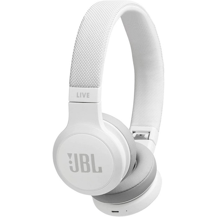 제이비엘 라이브 400BT 온-이어 와이어리스 블루투스헤드폰, White 대표 이미지 - JBL 블루투스 이어폰 추천