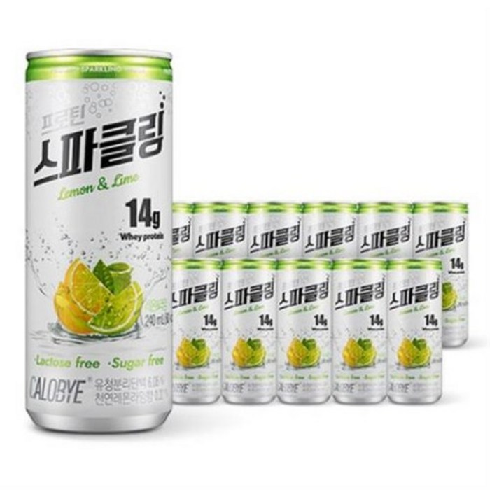 칼로바이 프로틴 스파클링 단백질 음료 분리유청 WPI 헬스보충제 12개입, 240ml, 60개입 대표 이미지 - 칼로바이 스파클링 추천