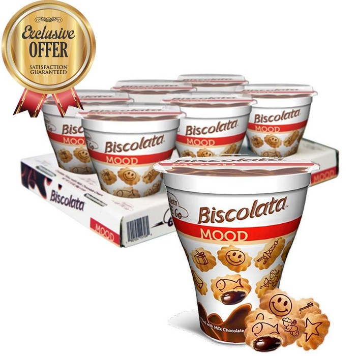 로아커 비스콜라타 무드 쿠키 위드 초콜렛 (6컵), 수량: 1　　　　　(상품코드881p)