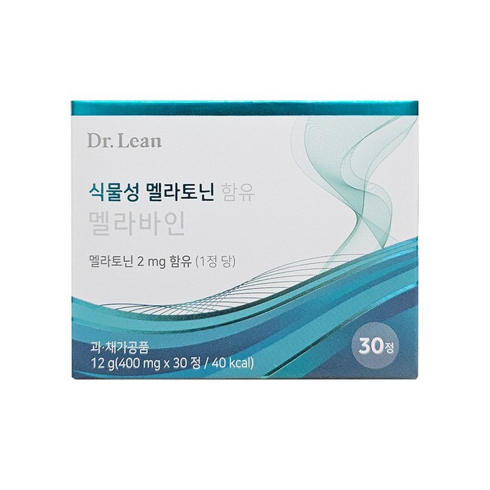 [품질보증]닥터린 식물성 멜라토닌 2mg함유 멜라바인 30정 1박스100% 정품, 1박스 대표 이미지 - 멜라토닌 추천