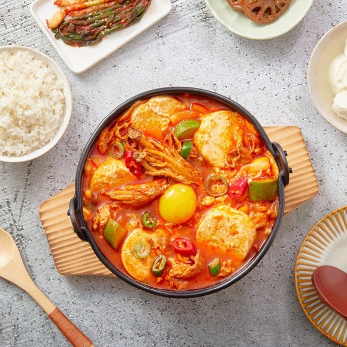 [담짜몰]정통 우삼겹 얼큰 순두부찌개(2인분), 700g, 1개 대표 이미지 - 우삼겹 요리 추천