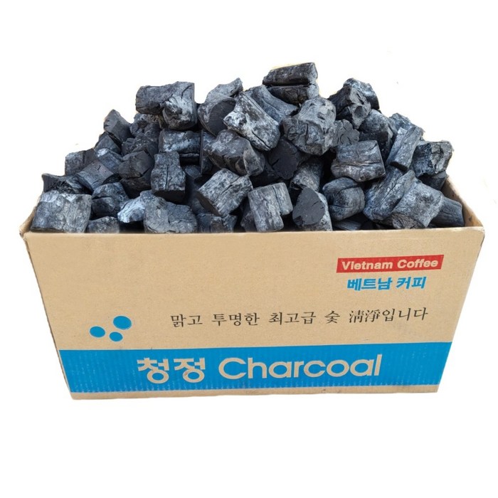 청정참숯 커피비장탄 사이즈 M(중) / S(소) 10KG 바베큐캠핑숯, 커피비장탄S_10kg 대표 이미지 - 비장탄 추천