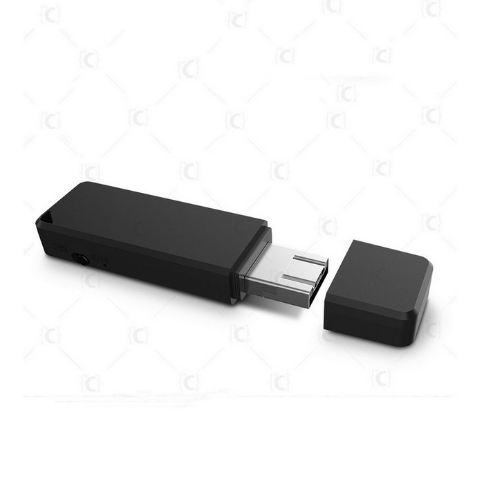 512KBPS 미니 보이스 레코더 8GB 16GB 32GB WAV 형식 원 버튼 오디오 녹음 USB 2.0 플러그 7H 연속 녹음 USB 드라이브|디지털 음성 녹음기|, 1개, 64GB, Black