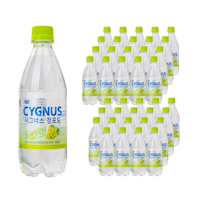 시그너스 스파클링 청포도 샤인머스켓 500ml, 40개 대표 이미지 - 샤인머스캣 음료 추천