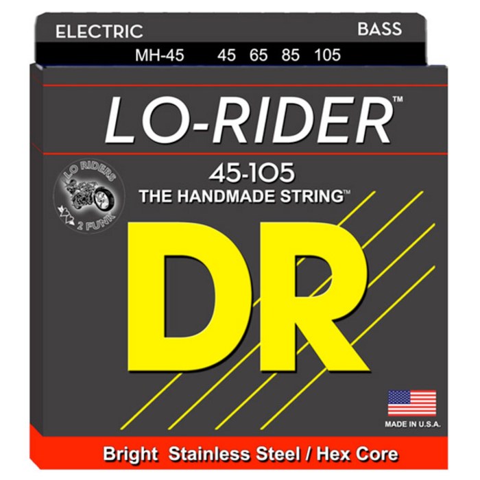 DR 로라이더 Lo Rider Stainless 4현 베이스줄 MH-45 (045-105) 대표 이미지 - 베이스 줄 추천