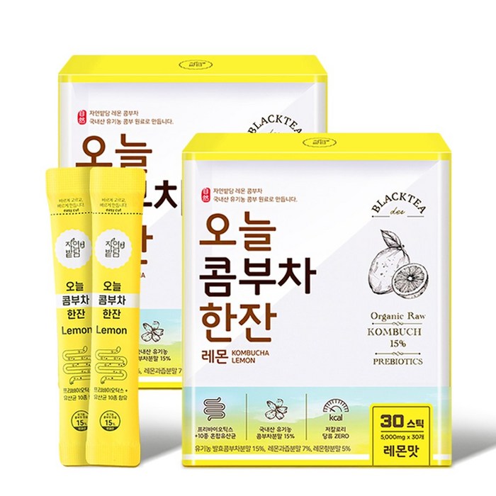 오늘 콤부차 레몬, 5g, 60개 대표 이미지 - 콤부차 추천