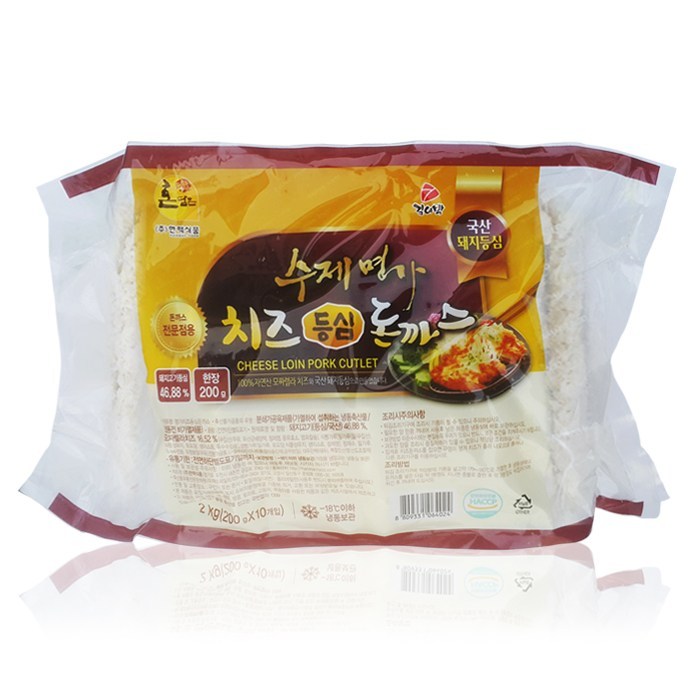 김이박 명가 치즈 등심돈까스 2kg, 1개 대표 이미지 - 돈까스 맛집 추천