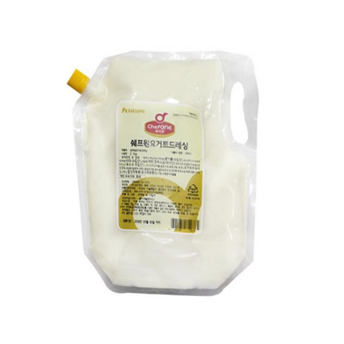 쉐프원 요거트드레싱 소스, 2kg, 1개 대표 이미지 - 요거트 드레싱 추천