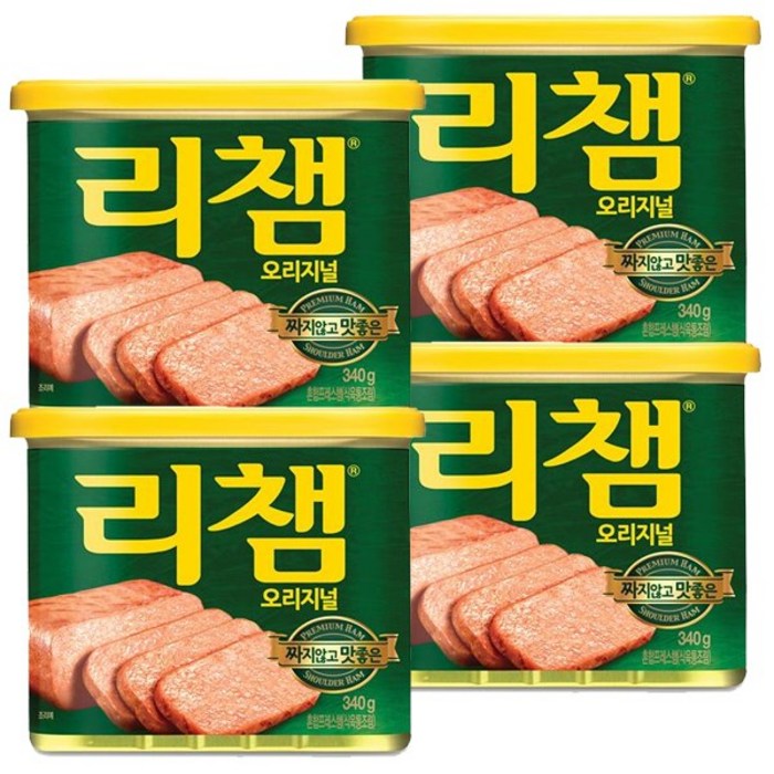 리챔 오리지널 햄통조림, 340g, 4개 대표 이미지 - 햄 추천