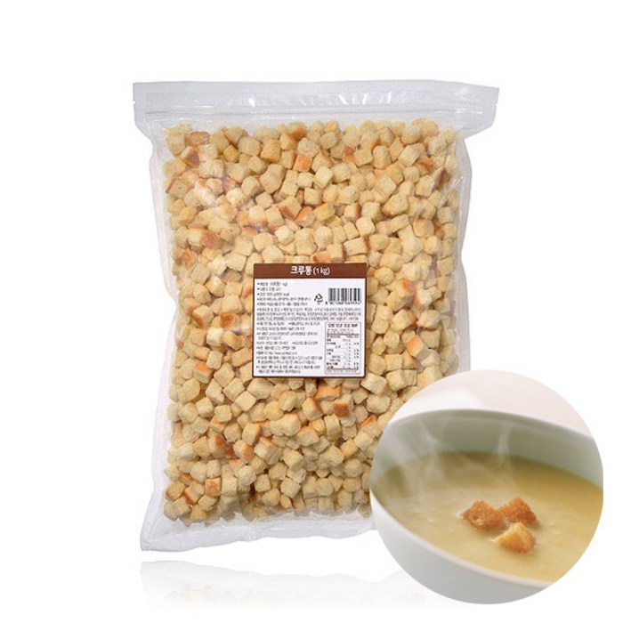 스프 샐러드용 크루통 1kg, 1개 대표 이미지 - 마늘빵 추천