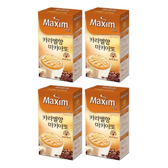 맥심 맥심카페 카라멜마끼아또 10TX4개 총40T, 10개, 40개 대표 이미지 - 카라멜 마끼아또 추천