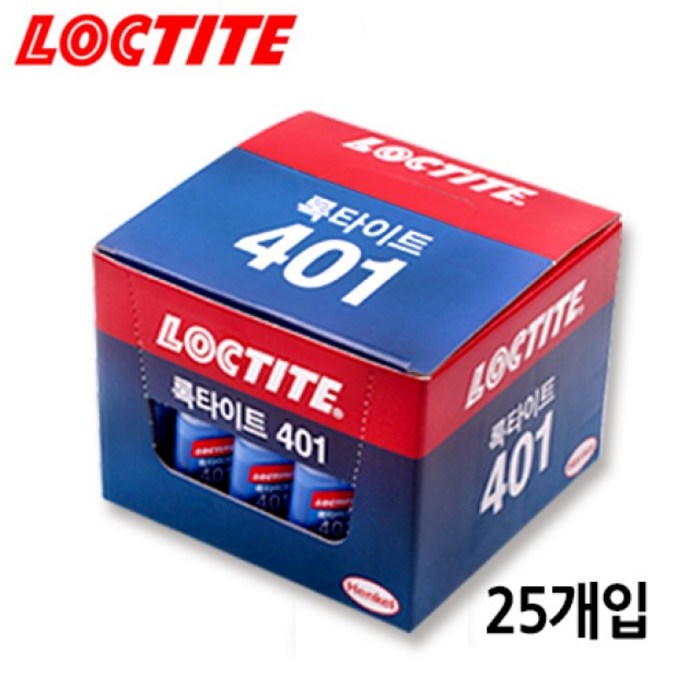 록타이트 초강력순간접착제 401/20g/1갑(25개) 대표 이미지 - 초강력 접착제 추천