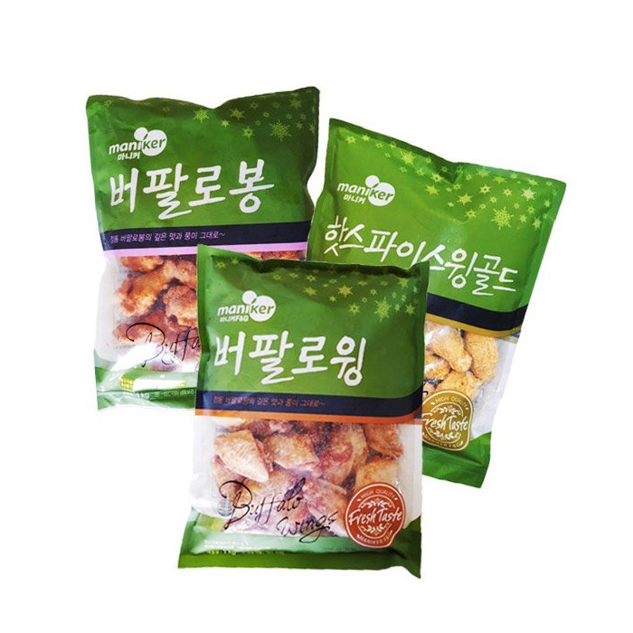 [정연푸드] 마니커에프앤지 버팔로봉1kg+버팔로윙1kg+핫스파이스윙1kg 세트, 1개 대표 이미지 - 윙봉 추천