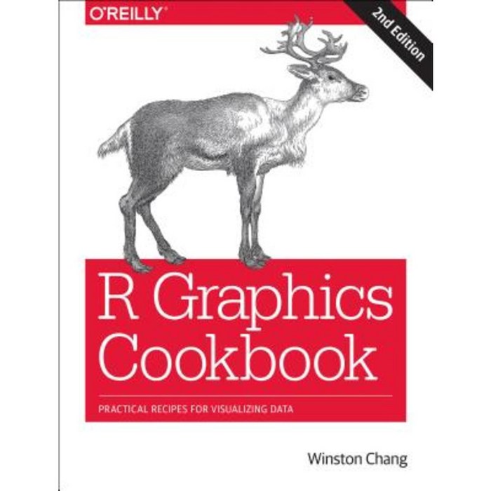 R Graphics Cookbook: Practical Recipes for Visualizing Data Paperback, O'Reilly Media 대표 이미지 - R 책 추천