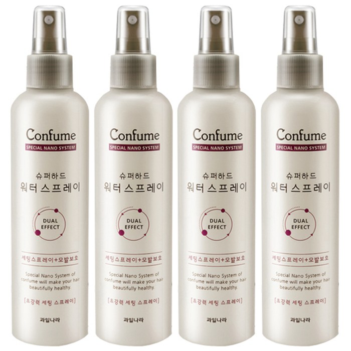 과일나라 컨퓸 슈퍼하드 워터스프레이, 252ml, 4개 대표 이미지 - 헤어 스프레이 추천