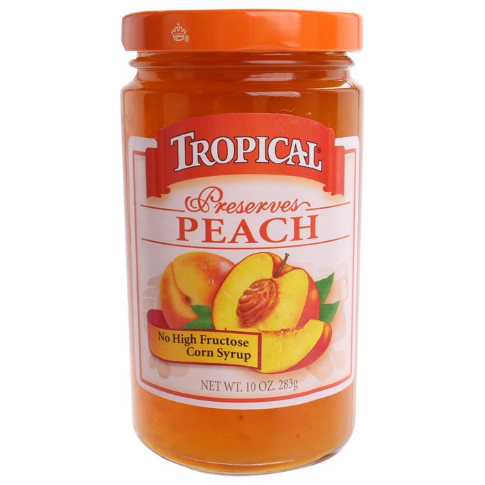 TROPICAL 프리저브 피치, 283g, 1개 대표 이미지 - 프리저브 잼 추천